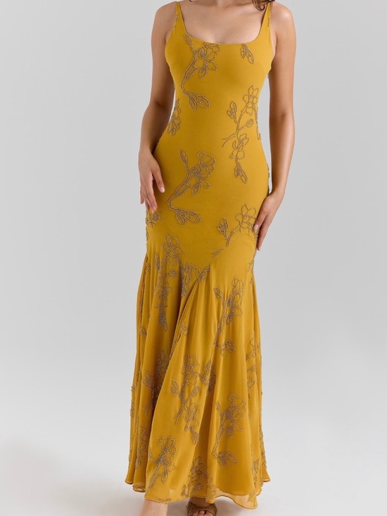 House of CB Dresses & Skirts - Rosalia Beaded Georgette Gown